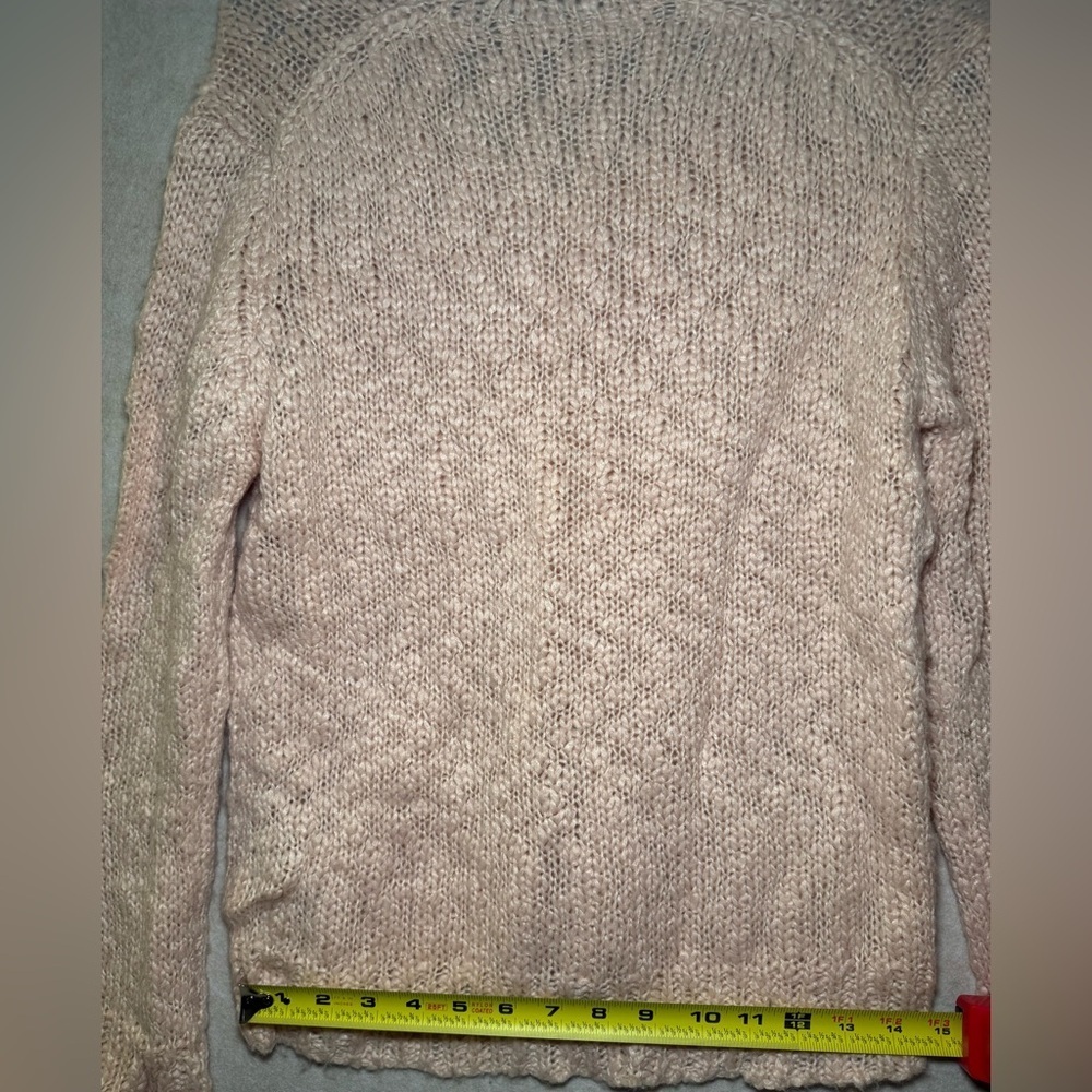 Philosophy Light Pink Knit V Neck Sweater, Women Size S - Picture 6 of 9